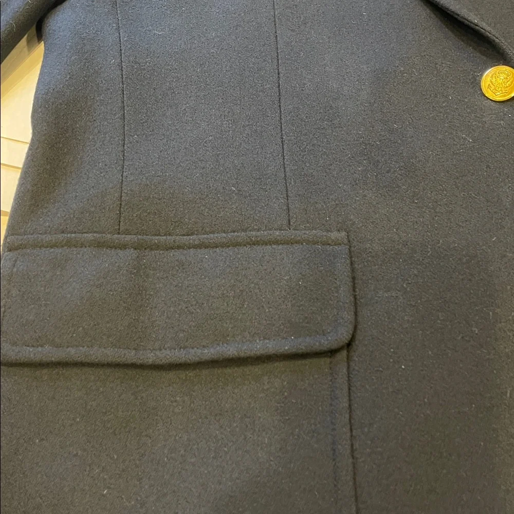 VTG Stanley Blacker for Marshall Field’s Navy Blue Wool Blazer 2‑Button  P2P 22”